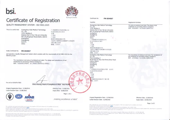 2016年版ISO 9001质量管理体系认证证书缩略图